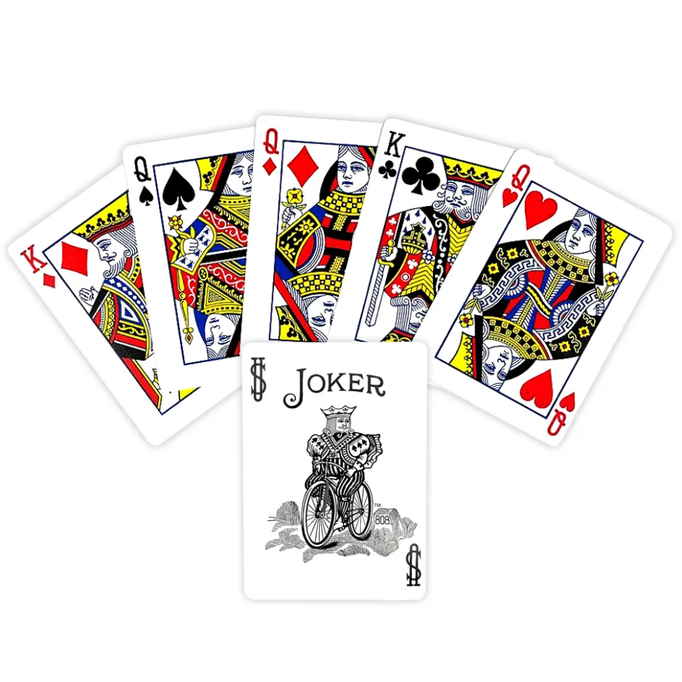 Карты "Bicycle rider back standard poker plaing cards Yellow back"