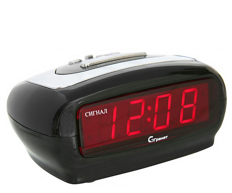 Сетевые часы ГРАНАТ c-1235-Крас будильник сетевой