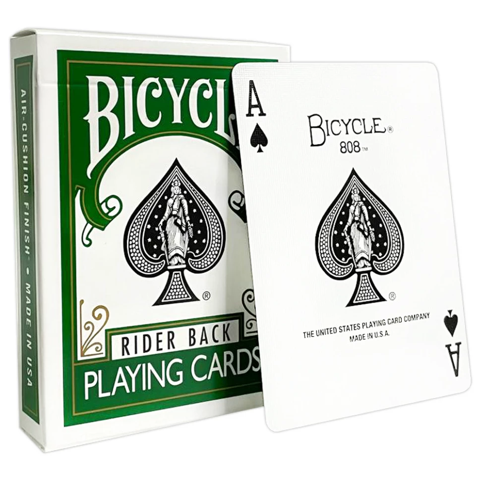 Карты "Bicycle rider back standard poker plaing cards Green back"