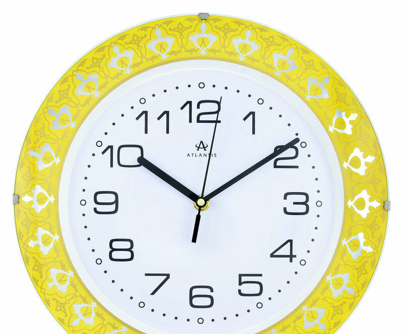 Настенные часы atlantis tld-35075b light green
