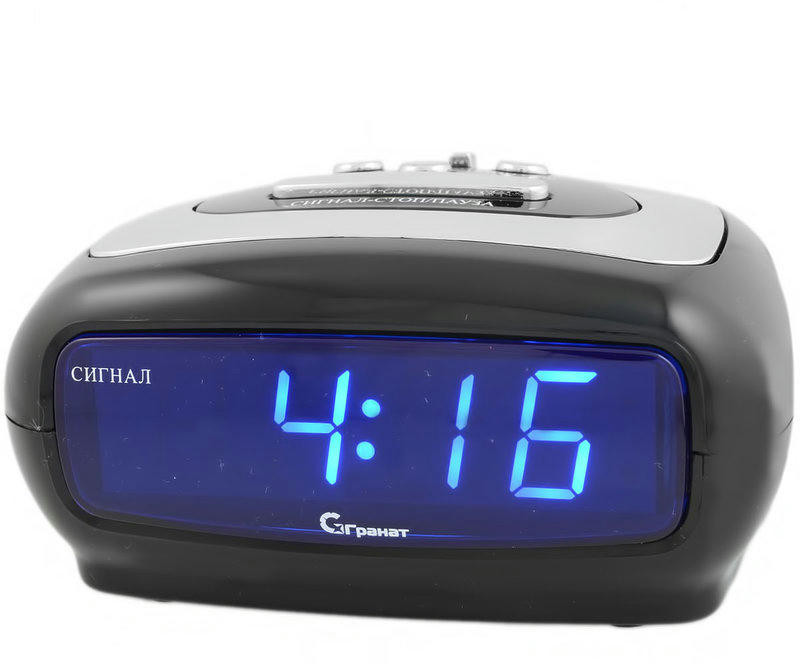 Сетевые часы ГРАНАТ c-1235-Син будильник сетевой