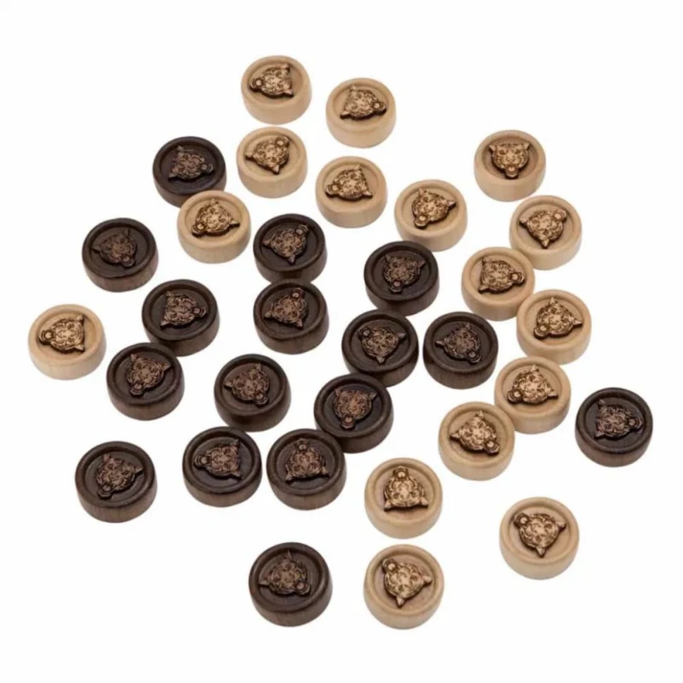 Фишки резные "Тигр", Mirzoyan