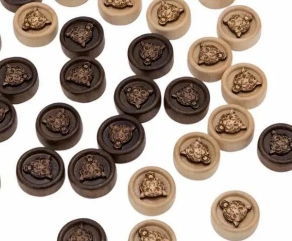 Фишки резные "Тигр", Mirzoyan