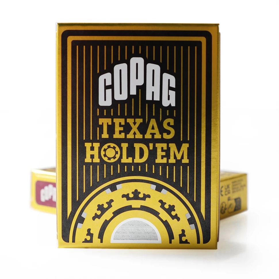 Карты Copag Texas Holdem poker cards 100% plastic (Black)