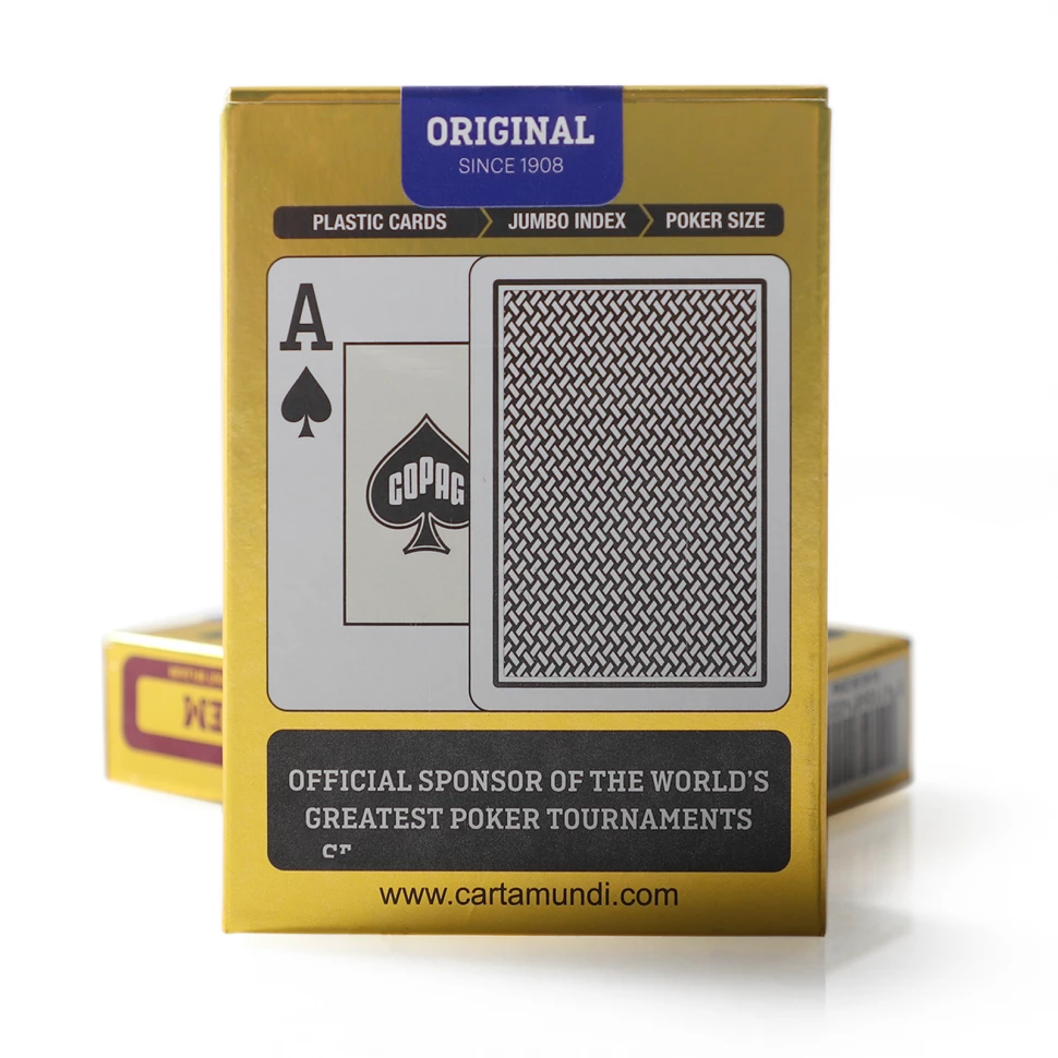 Карты Copag Texas Holdem poker cards 100% plastic (Black)