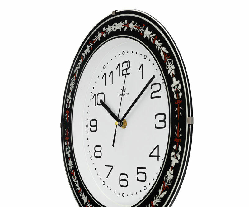 Настенные часы atlantis tld-35075b black