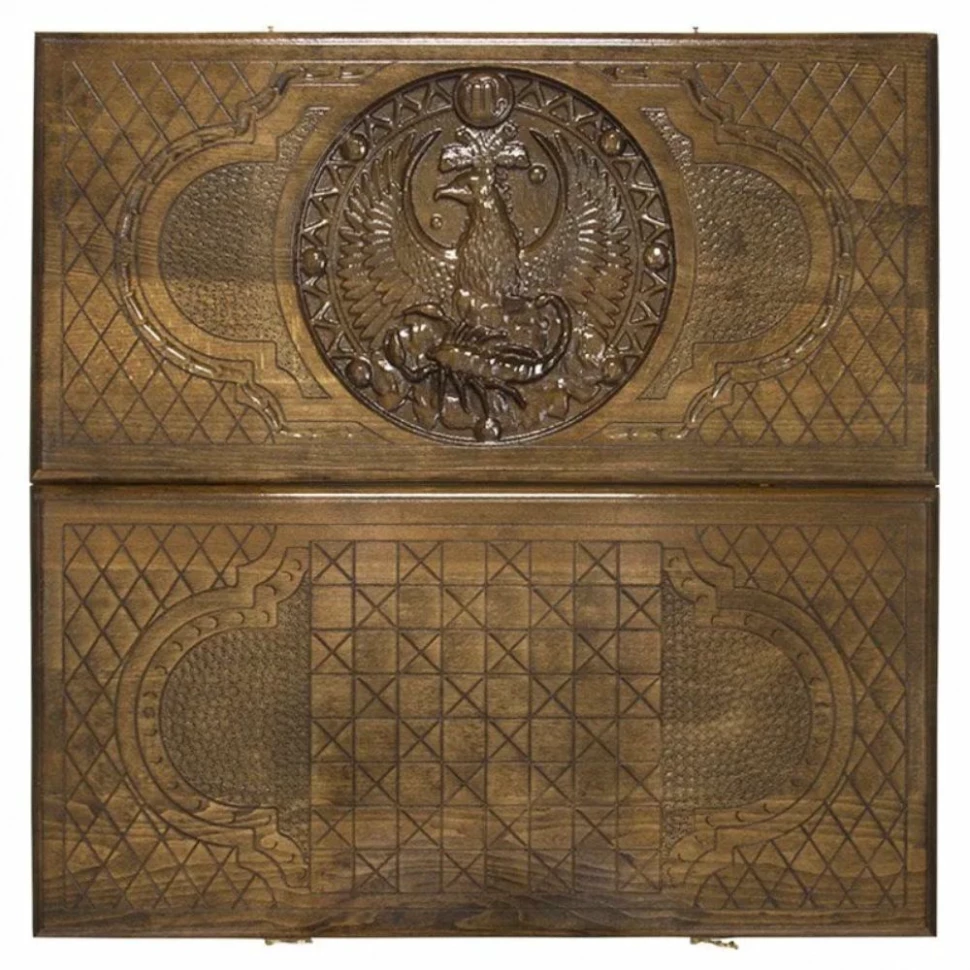 Нарды резные "Зодиак Скорпион", Ustyan