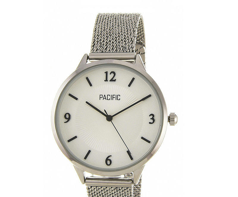 Наручные часы pacific x6174 корп-хром циф-бел/черн браслет