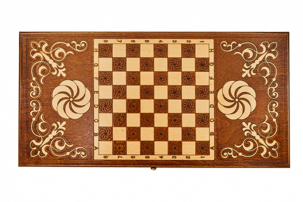 Нарды резные "Бесконечность 3" 60, Haleyan