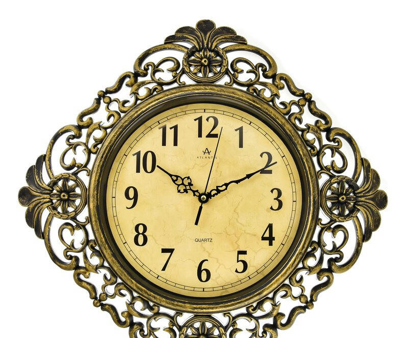 Настенные часы atlantis tld-35190a gold