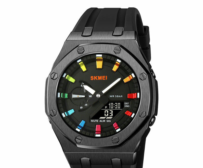 Наручные часы skmei 2243bkclbk black/black-colorful