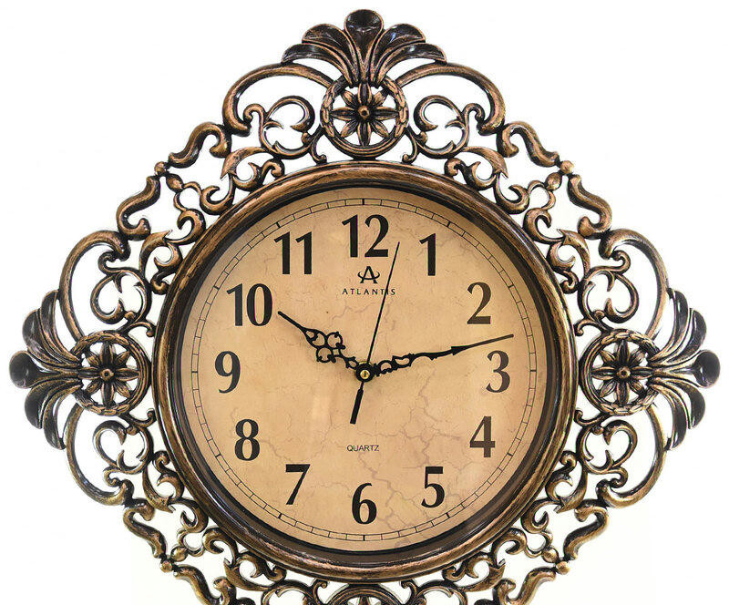 Настенные часы atlantis tld-35190a brown
