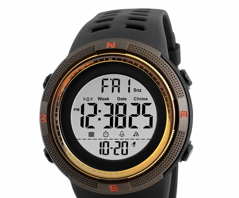 Наручные часы skmei 1251gdwt brown/gold-white