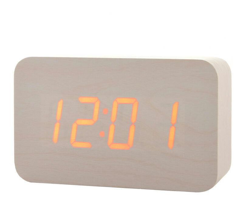 Сетевые часы vst863-1 крас.цифры (белый)+usb кабель (без адаптера)