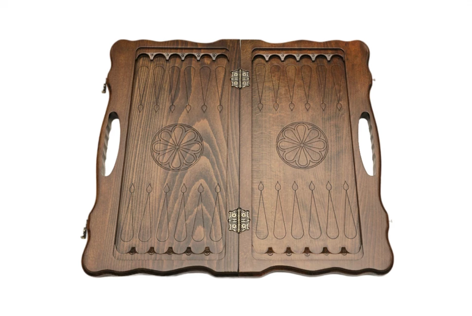 Нарды резные "Лошадь" с ручкой 50, Haleyan