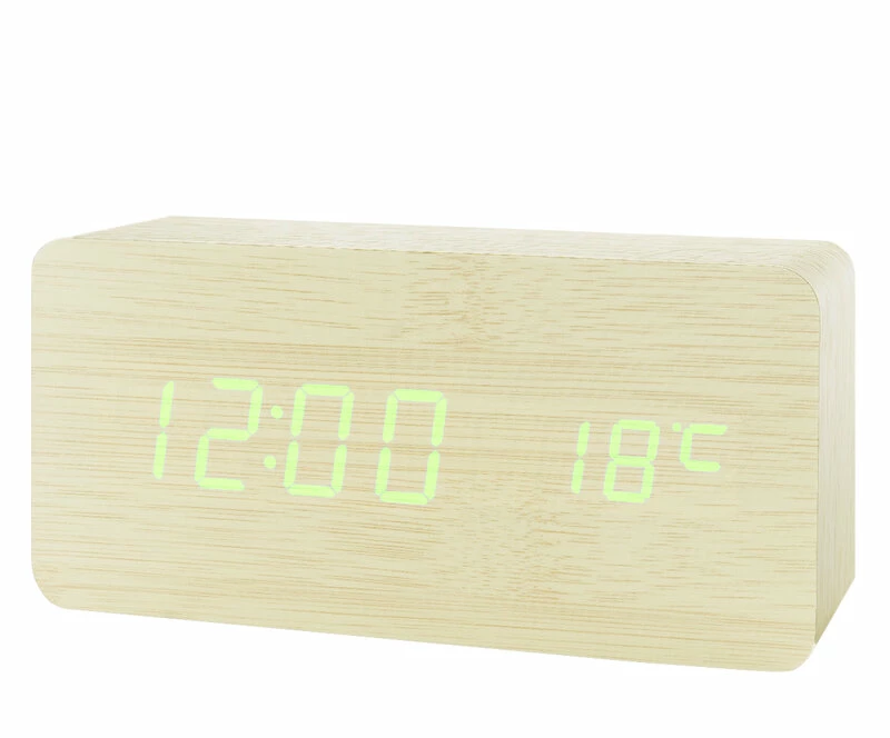 Сетевые часы vst862-4 зел.цифры (бел) +usb (без адаптера)