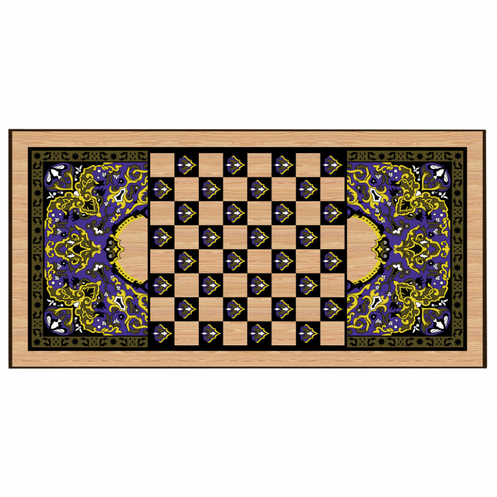 Нарды + Шашки Сирия Сокол большие (Россия, дерево, 60 см), Partida