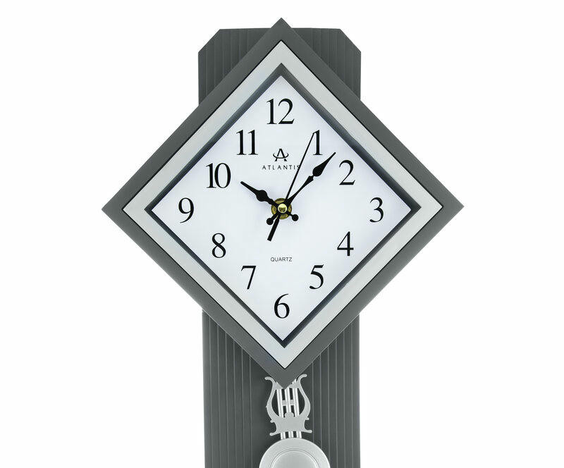 Настенные часы atlantis gd-8807c gray
