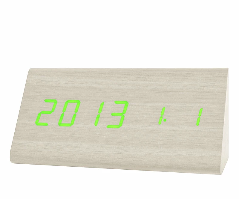 Сетевые часы vst861-4 зел цифры (бел) + usb кабель (без адаптера)