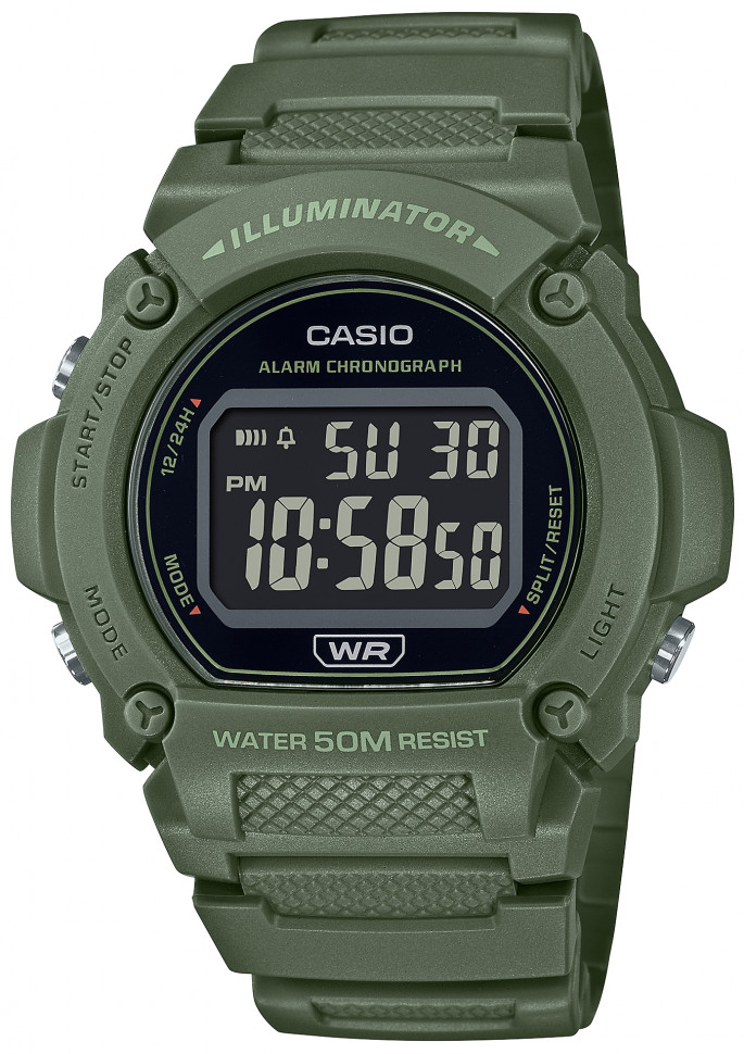 Наручные часы casio   w-219hc-3b