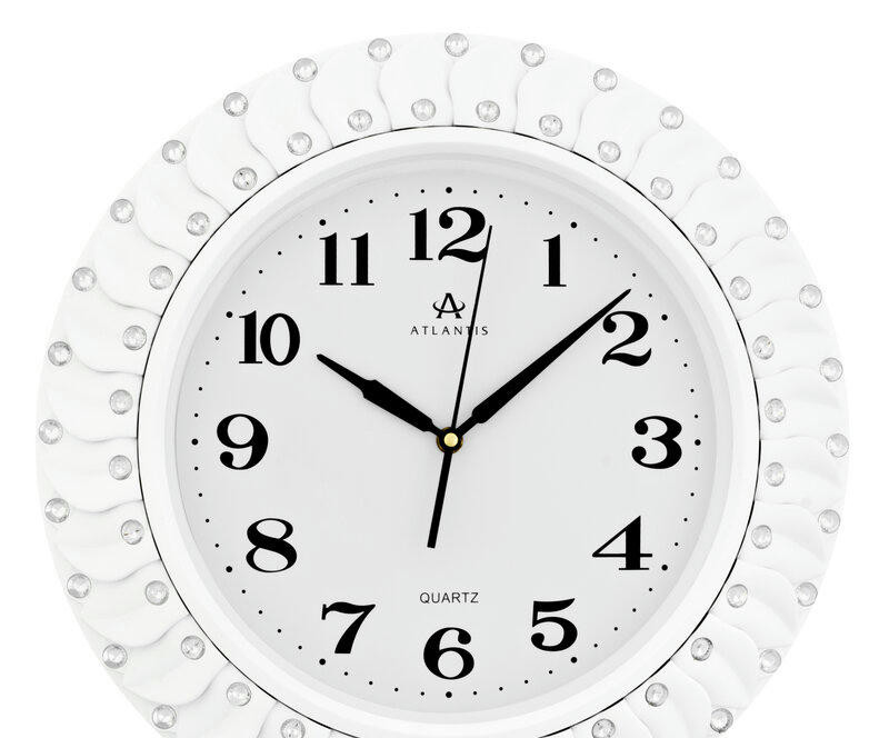 Настенные часы atlantis tld-35143b white