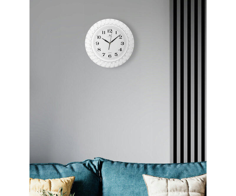 Настенные часы atlantis tld-35143b white