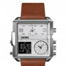Наручные часы skmei 1584lsibn silver brown leather belt