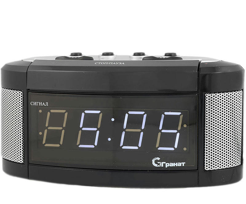 Сетевые часы ГРАНАТ c-1238-Р(бел) будильник сетевой
