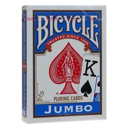 Карты "Bicycle Rider Back International Jumbo Index Blue"