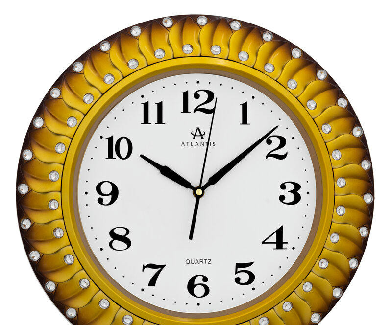 Настенные часы atlantis tld-35143b gold