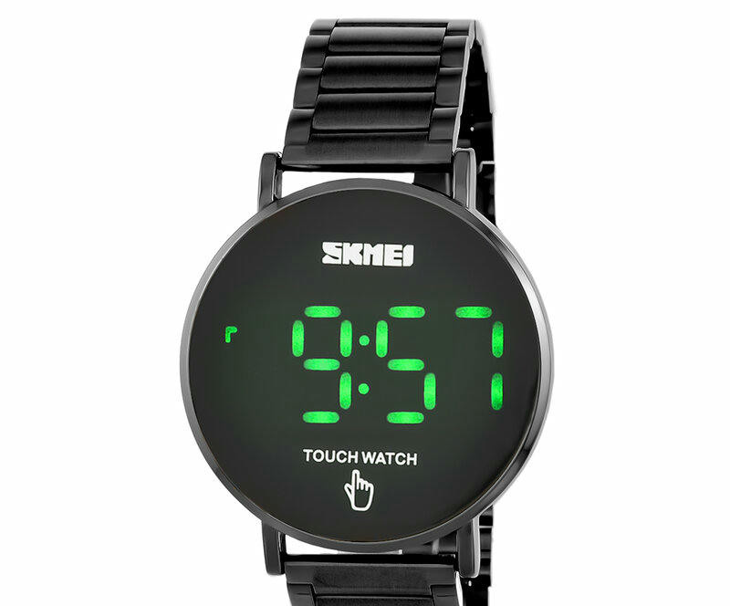 Наручные часы skmei 1550sbk black stainless steel belt