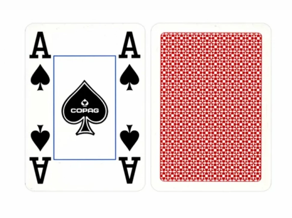 Карты "Copag 4 Corner Jumbo index" красная рубашка