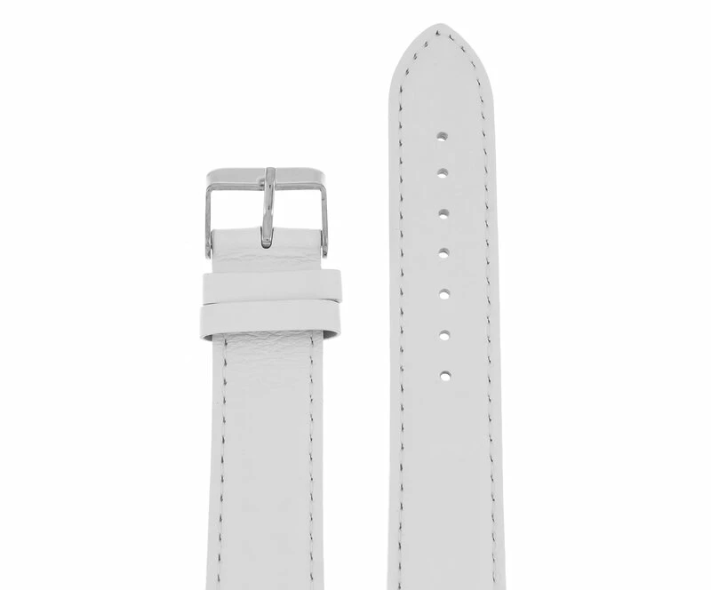 Ремешки maknamara 20 мм бел сереб заст МР-20102