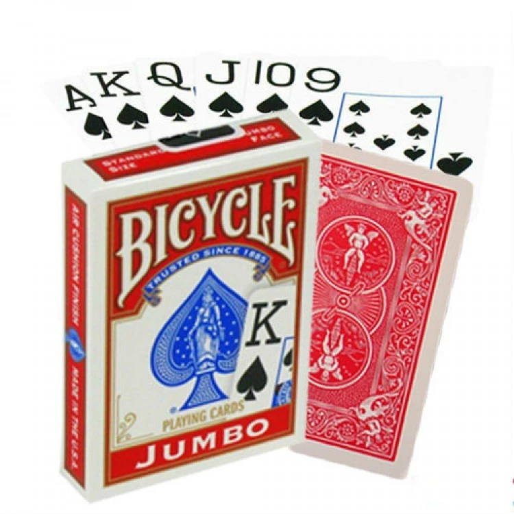 Карты "Bicycle Rider Back International Jumbo Index Red"