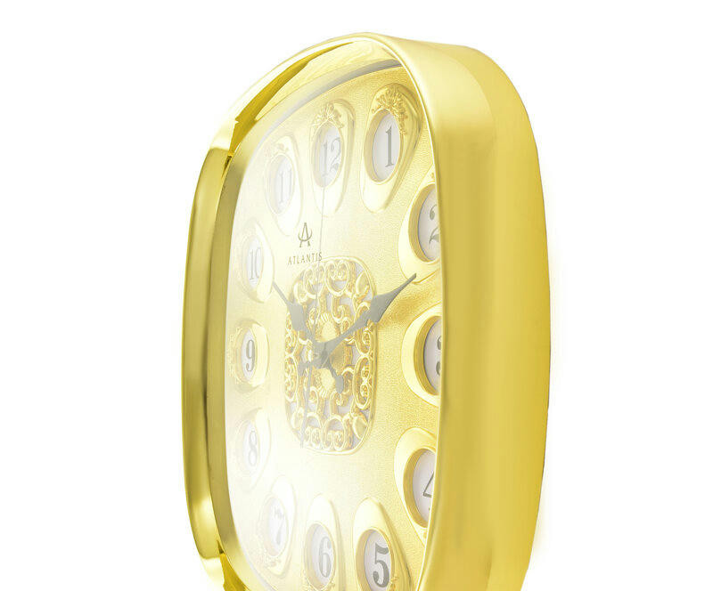 Настенные часы atlantis d627j gold