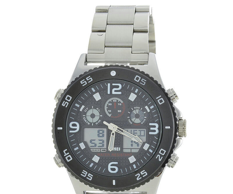 Skmei 1538ssi silver steel belt