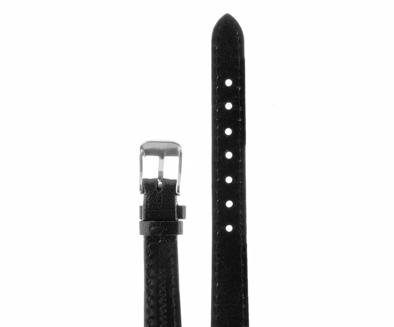 Ремешки maknamara 12 мм чер гладкий сер заст mp-12015