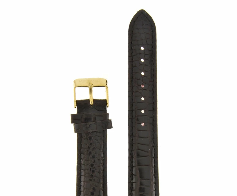 Ремешки maknamara 18 мм croco т.кор зол заст МР-18040