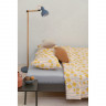 Комплект постельного белья горчичного цвета с принтом Полярный цветок из коллекции scandinavian touch, 200х220 см