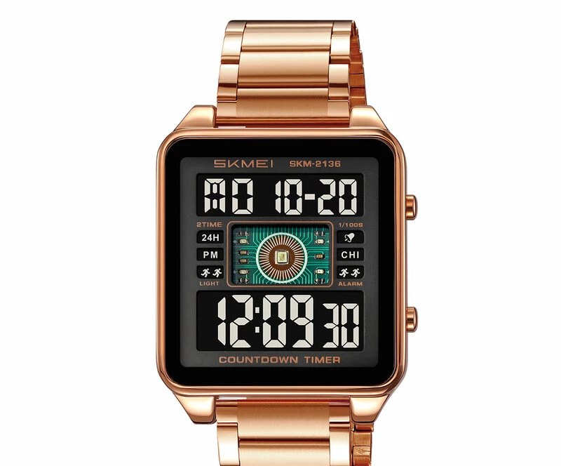 Наручные часы skmei 2136rgbk rose gold/black