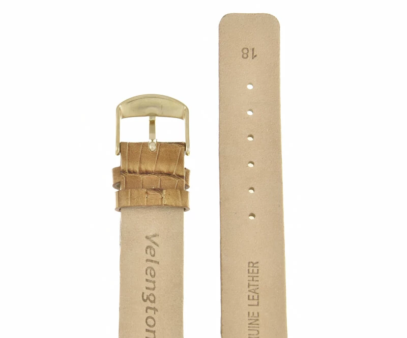 Ремешки velengton 18 св-кор croco зол заст