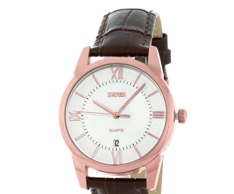 Наручные часы skmei 9261bnsi brown/silver
