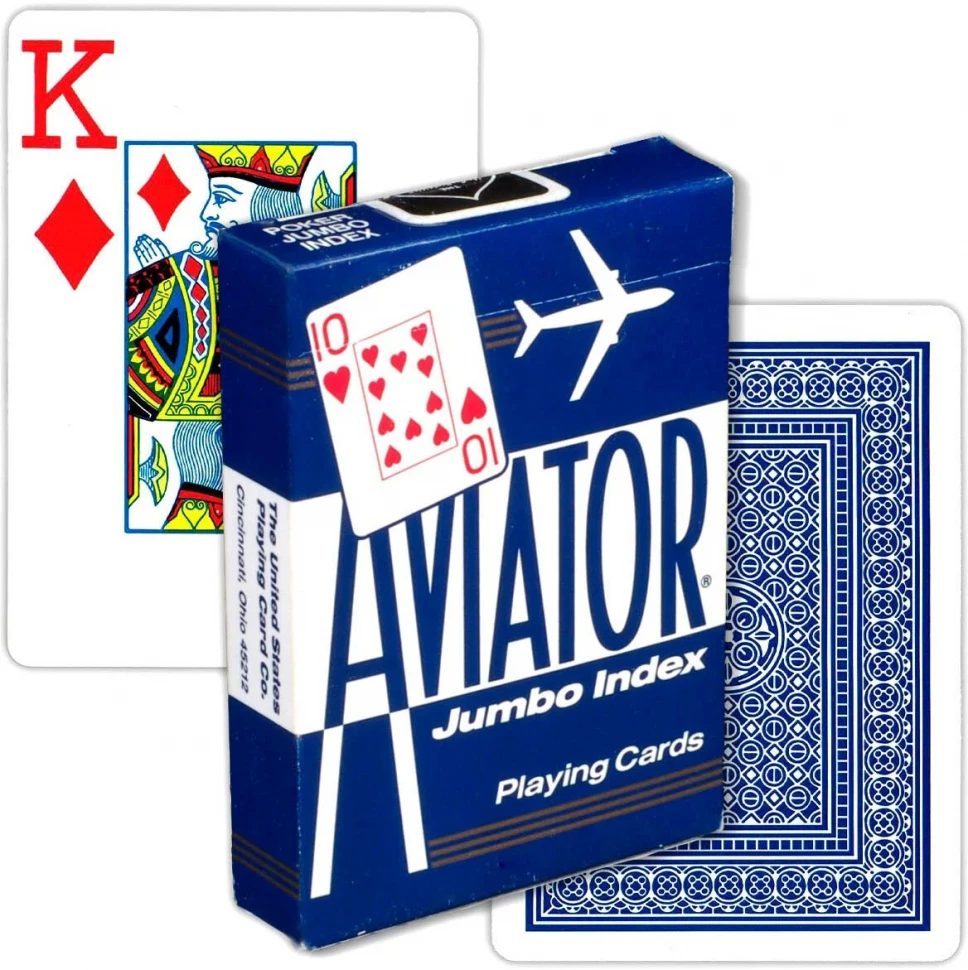 Карты "Аviator Jumbo Index Blue"