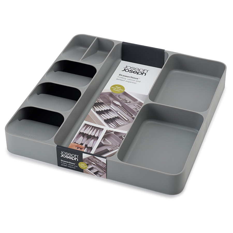 Органайзер для столовых приборов и кухонной утвари drawerstore™, серый