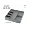 Органайзер для столовых приборов и кухонной утвари drawerstore™, серый
