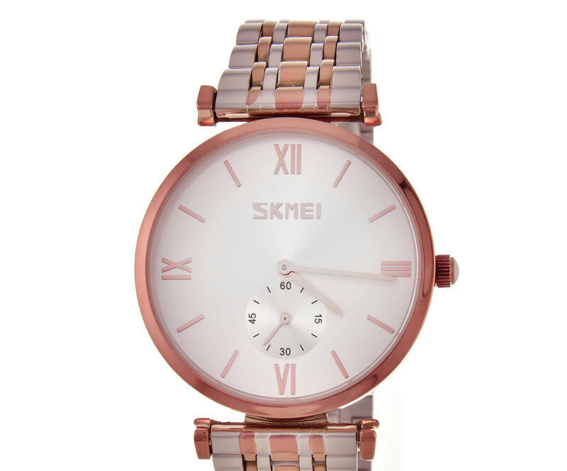 Наручные часы skmei 9198trgsi-b rose gold/silver-silver men size