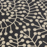 Подушка декоративная черного цвета с принтом Спелая Смородина из коллекции scandinavian touch, 45х45 см