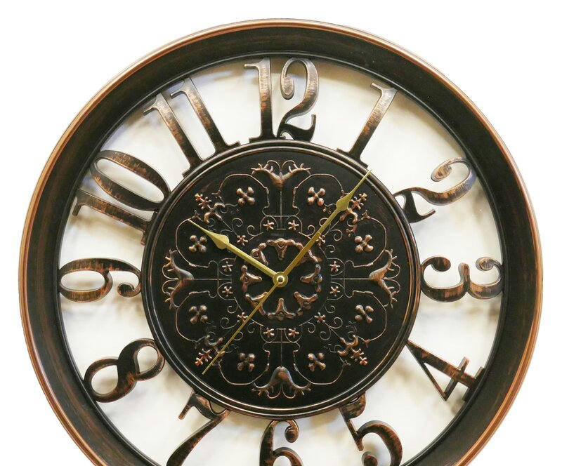 Настенные часы la minor 7352-b бронзовые