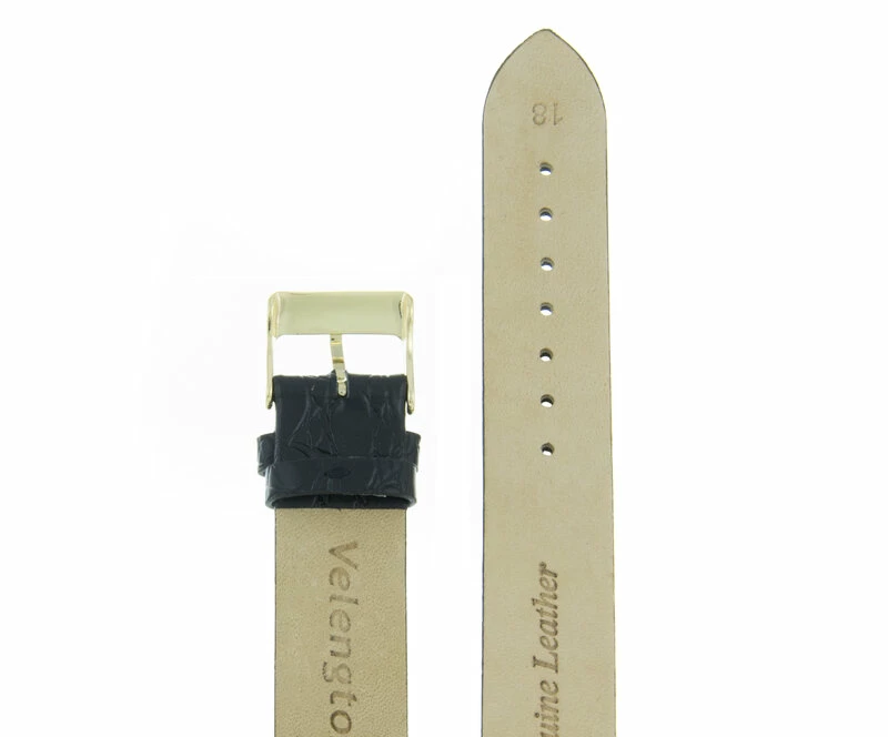 Ремешки velengton 18 чер croco зол заст