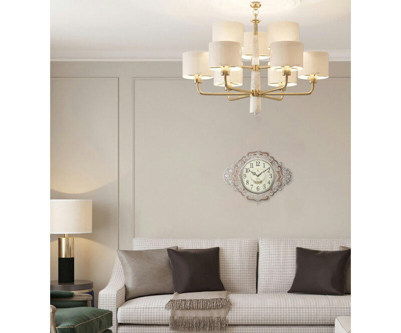 Настенные часы atlantis tld-35202 gold/brown